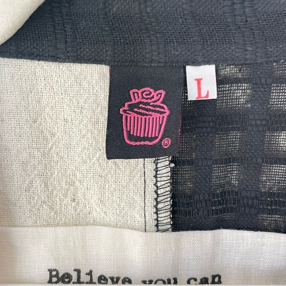 Cupcake International Patchwork Kimono Jacket Bla… - image 6